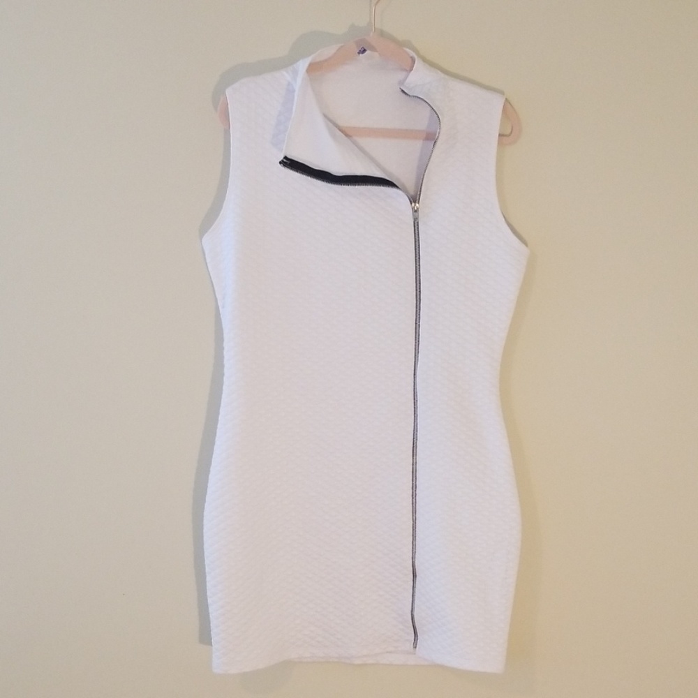Quilted Zipper Dress